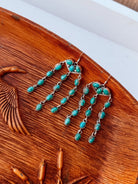 Progreso Waterfall Dangle Turquoise Earrings - Horseshoe J & Co.