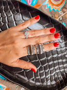 Quincy Silver + Gold Coil Ring - Horseshoe J & Co.
