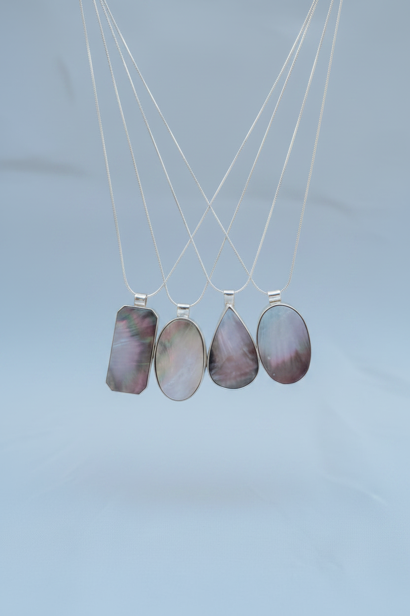 Raiford Black Mother of Pearl Necklace - Wooten's