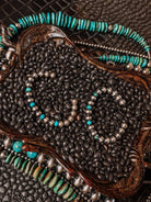 Rainy Day Blues Pearl + Turquoise Cuff Bracelet - Wooten's