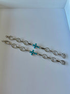 Ranchester Turquoise Cross Link Bracelet - Horseshoe J & Co.