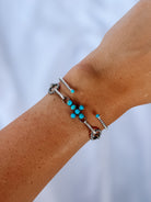 Ranchester Turquoise Cross Link Bracelet - Wooten's