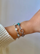 Ranchester Turquoise Cross Link Bracelet - Wooten's