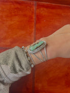 Rangely Black Jack Turquoise Cuff Bracelet - Horseshoe J & Co.