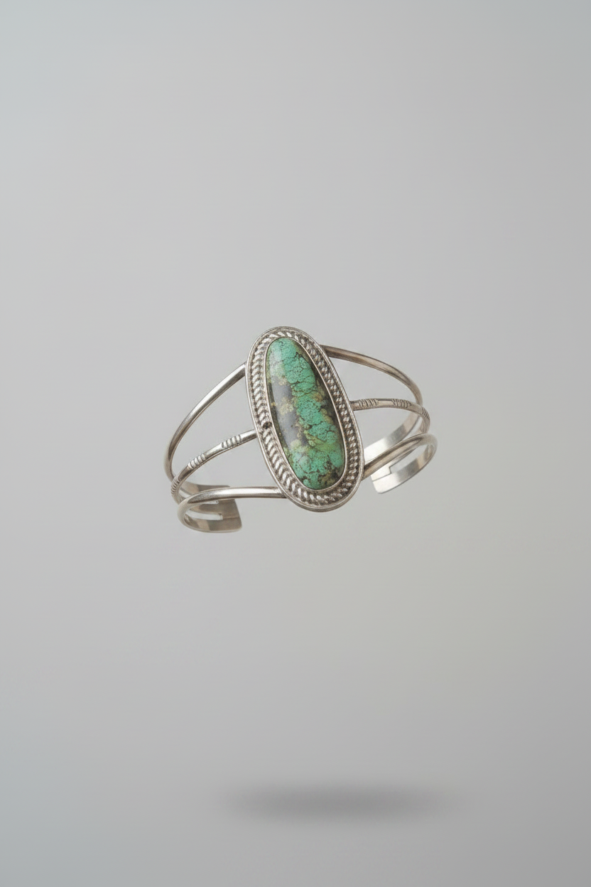 Rangely Black Jack Turquoise Cuff Bracelet - Wooten's