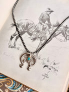 Richey Turquoise Naja Hook Pendant - Horseshoe J & Co.
