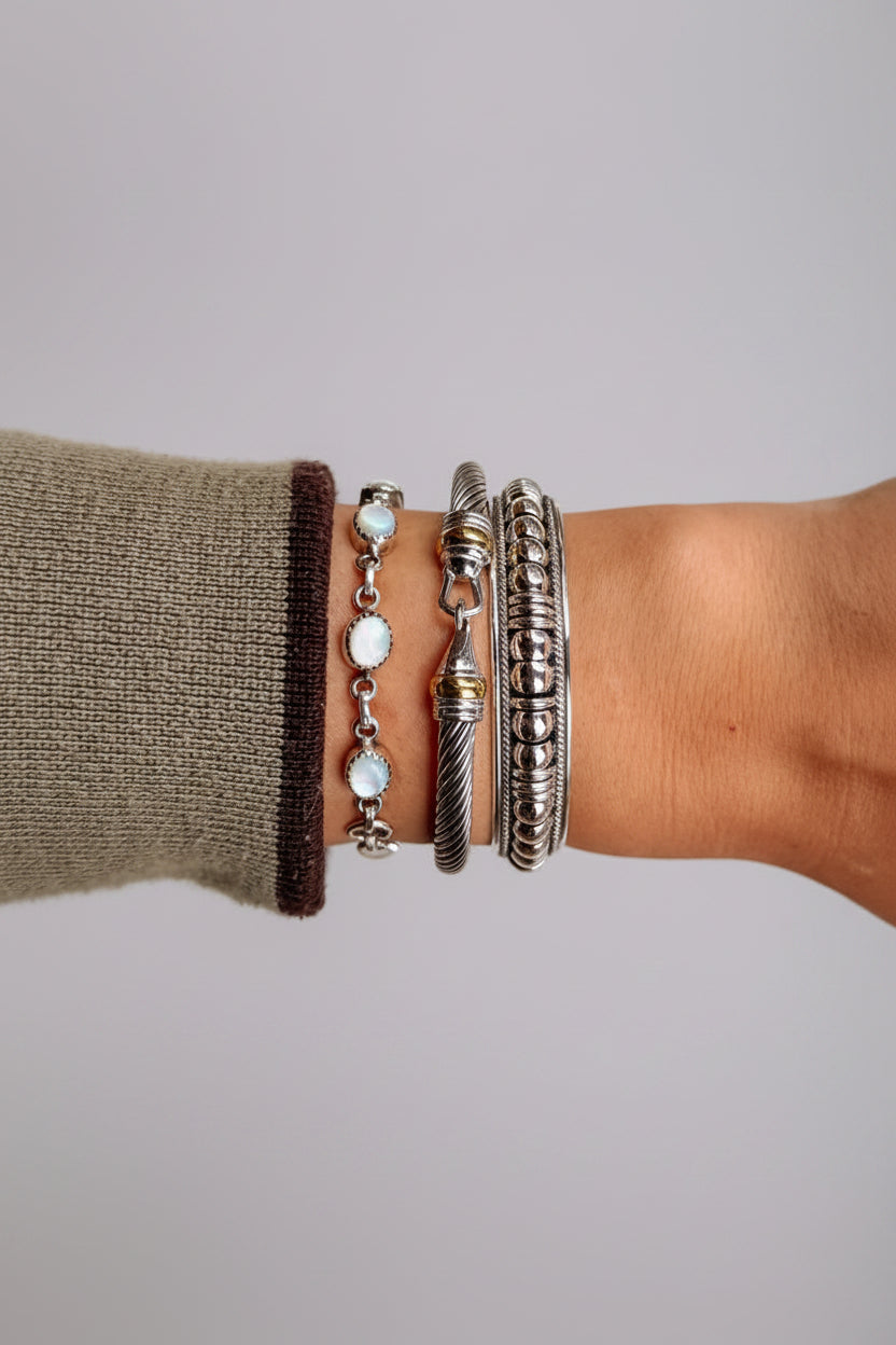 Riverwind Silver Coil Cuff Bracelet - Wooten's