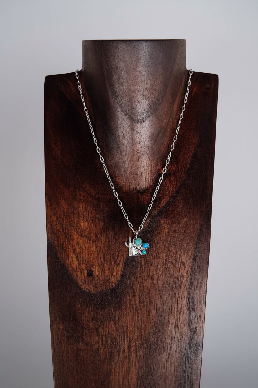 Roadrunner Desert Turquoise Necklace - Wooten's