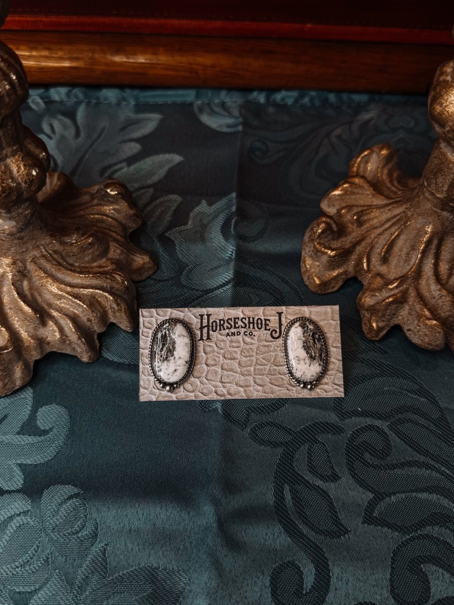 Romney White Buffalo Earrings - Wooten's