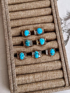 Ronan Hammered Turquoise Ring - Horseshoe J & Co.