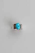 Ronan Hammered Turquoise Ring - Wooten's