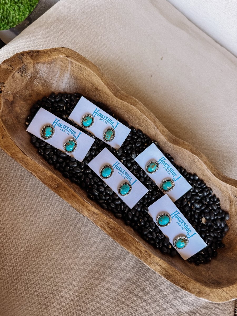 Roper Studs - earrings - Horseshoe J & Co.