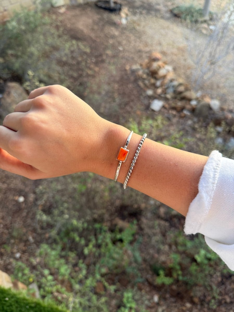 Rossville Silver Twist Cuff - bracelet - Horseshoe J & Co.