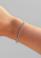 Rossville Silver Twist Cuff - bracelet - Wooten's