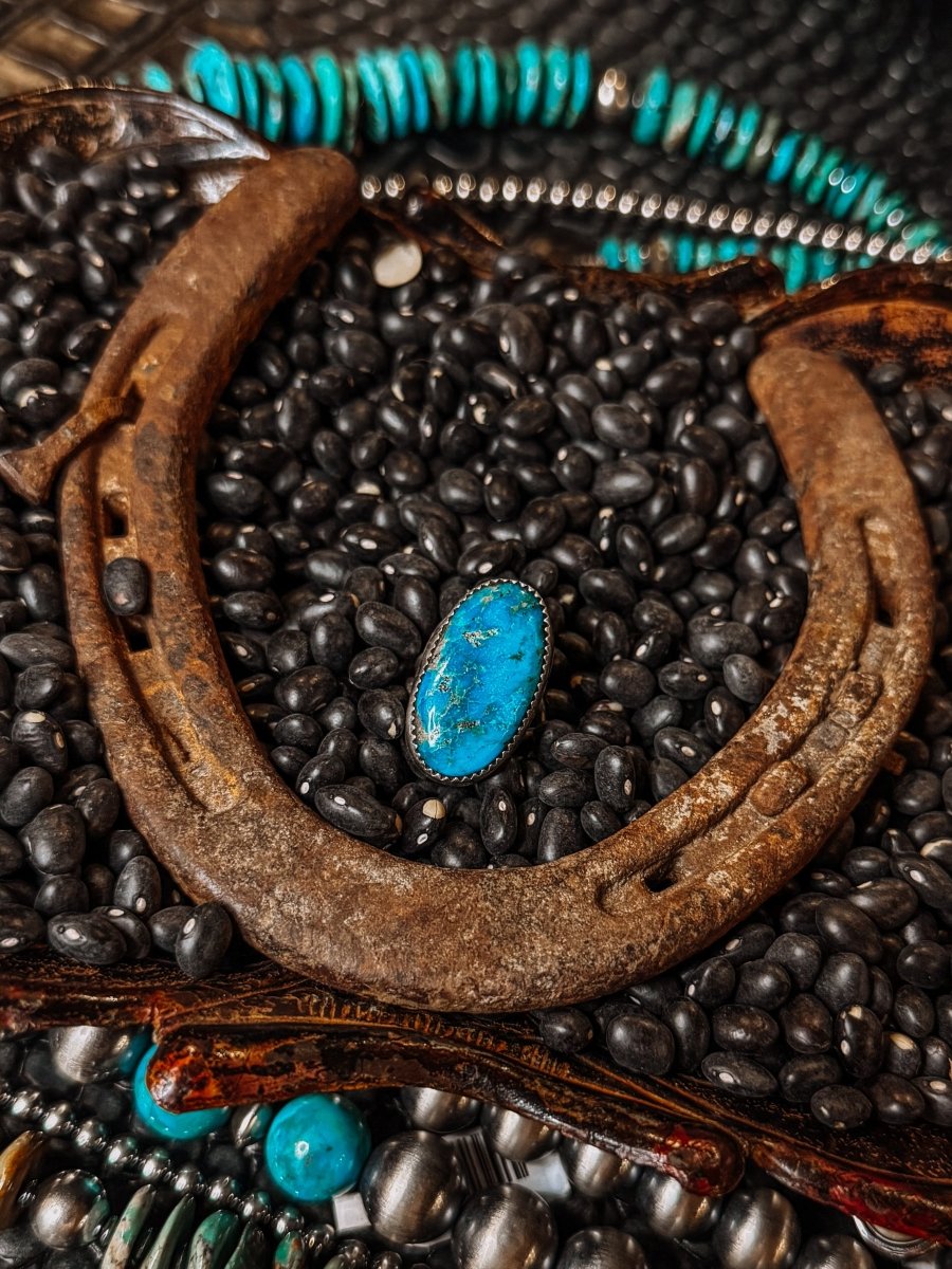 Route 66 Turquoise Ring - Horseshoe J & Co.