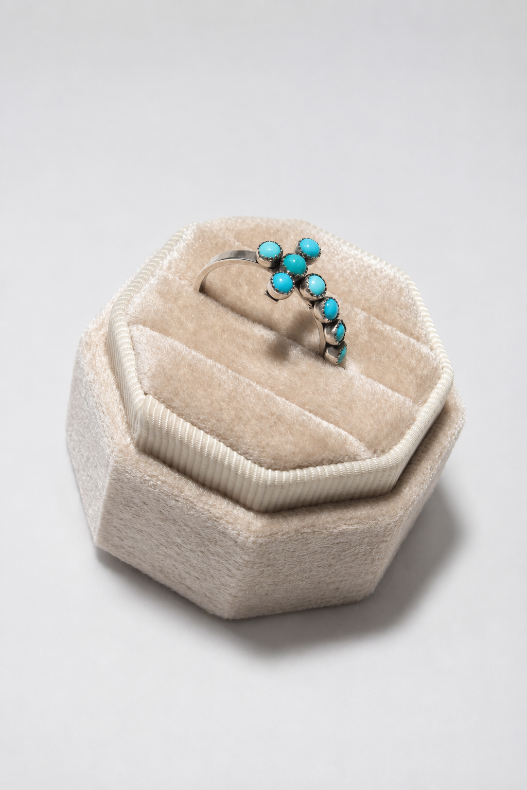 Rowlett Turquoise Cross Ring - Wooten's
