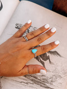 Rye Turquoise Twist Ring - Horseshoe J & Co.