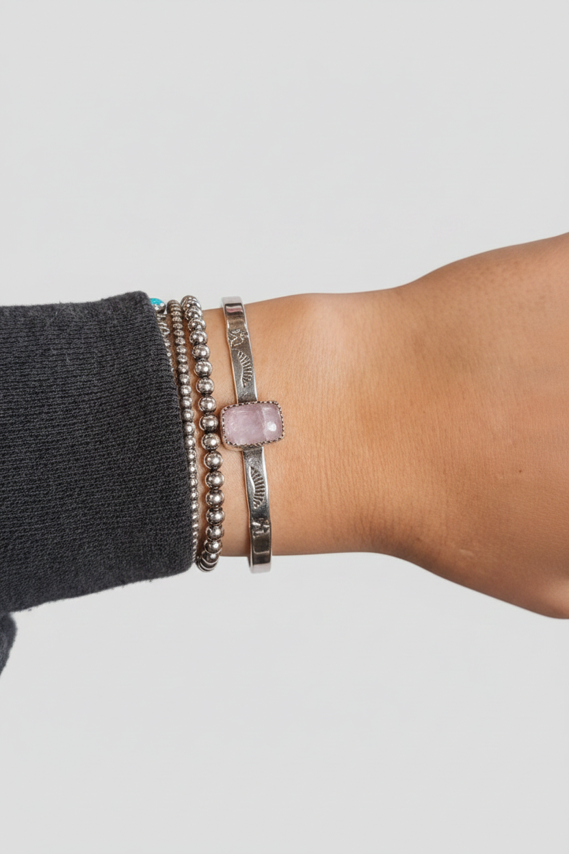 Saddleback Kunzite Bracelet - Wooten's
