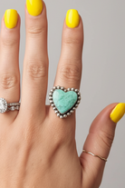 Sadler Turquoise Heart Ring - Wooten's