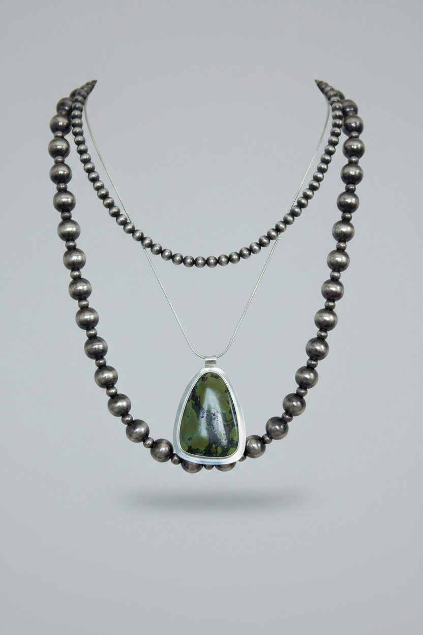 Sarasota Green Turquoise Necklace - Wooten's