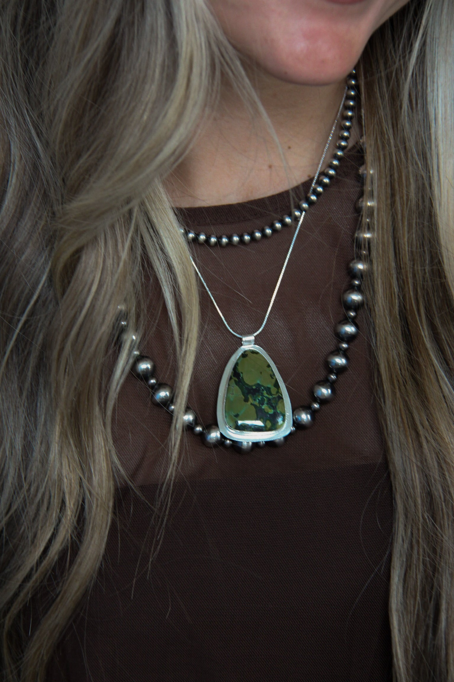 Sarasota Green Turquoise Necklace - Wooten's