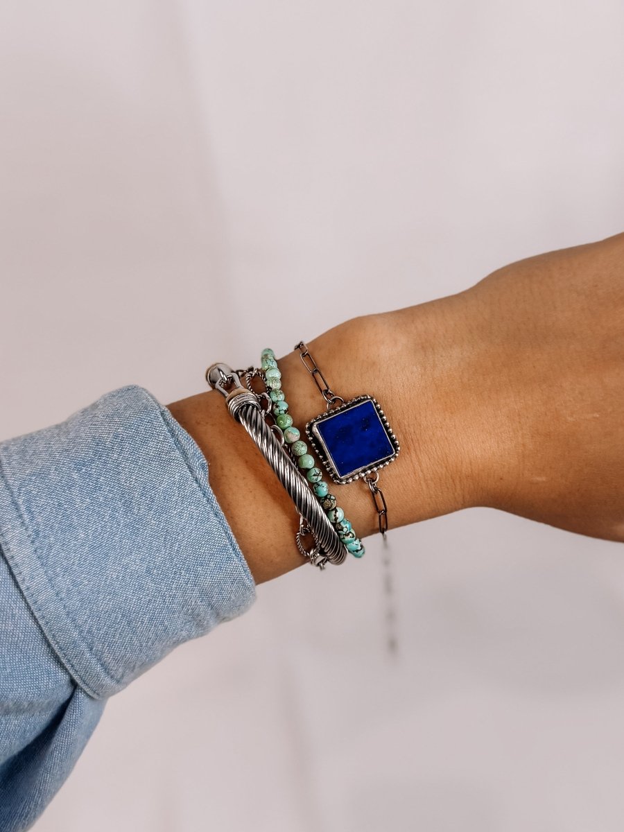 Savoy Blue Lapis Link Bracelet - Wooten's