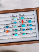 Seabrook Turquoise & Orange Spiny Rings - Wooten's