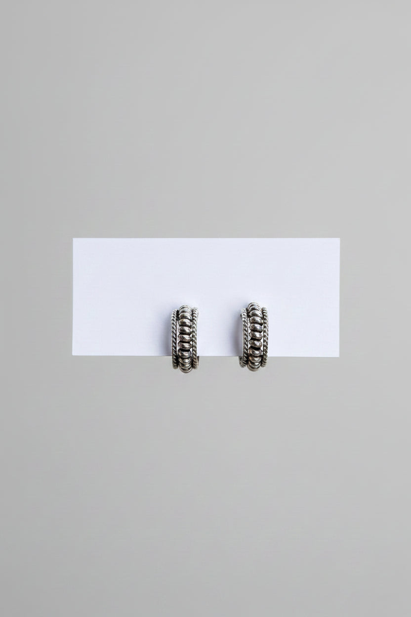 Silver Arroyo Hoop Earrings - Wooten's