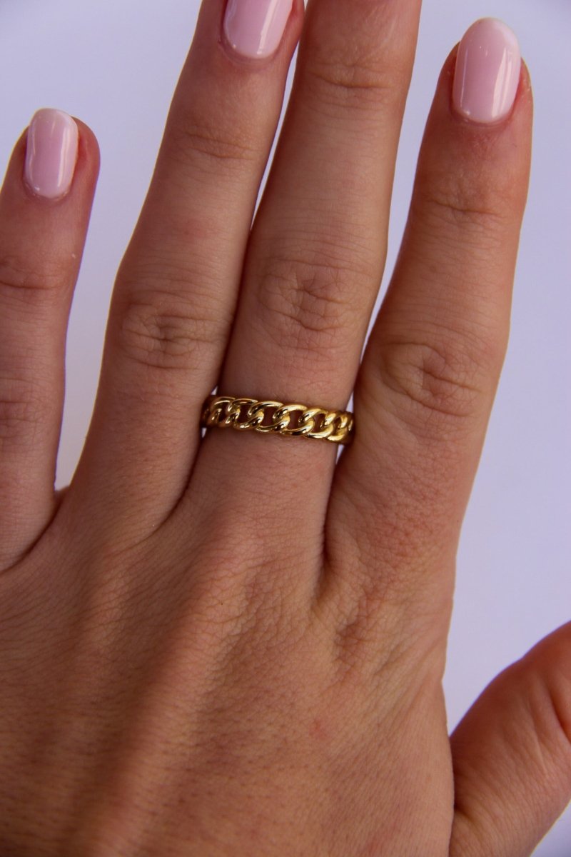 Simms Plain Chain Ring - Horseshoe J & Co.