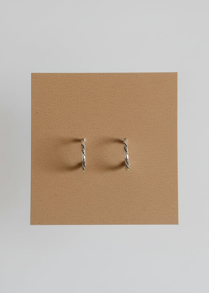 Sinclair Silver Hoops - Wooten's