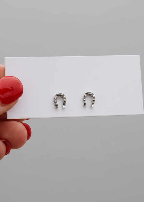 Small Horseshoe Stud Earrings - Wooten's