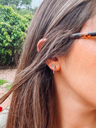 Small Rope Hoop Earrings - Horseshoe J & Co.