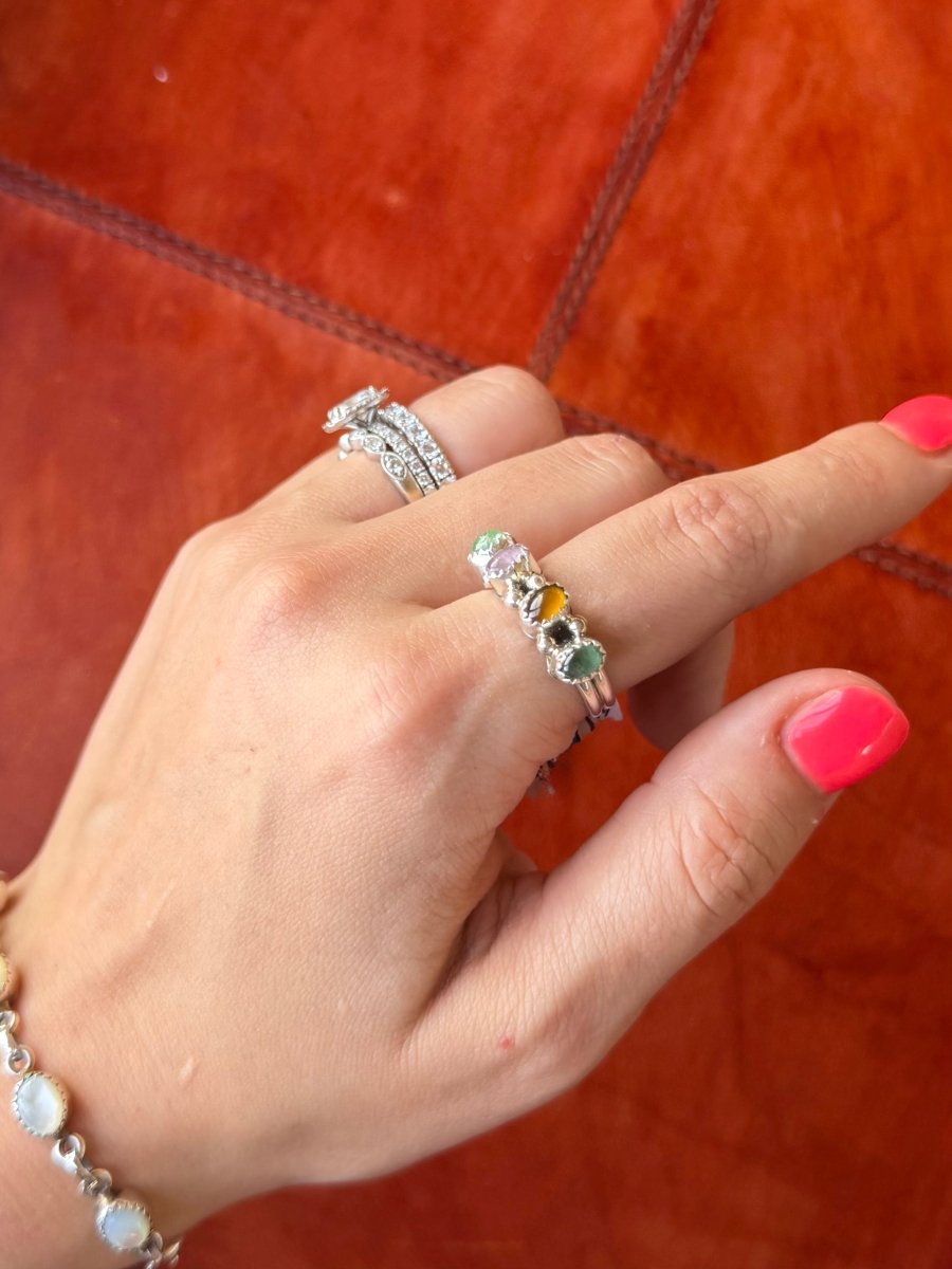 Smoot Multi - Stone Ring - Horseshoe J & Co.