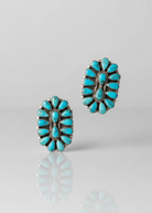 Snook Turquoise Cluster Earrings - Wooten's