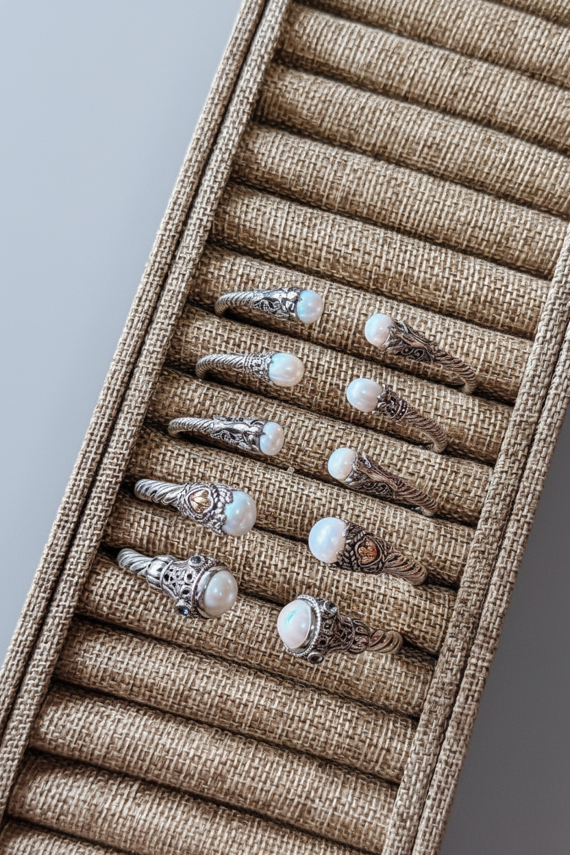 Spiffy Pearl Cable Bracelet - Wooten's