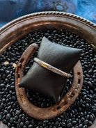 Spiffy Silver + 18K Gold Cuff Bracelet - Horseshoe J & Co.