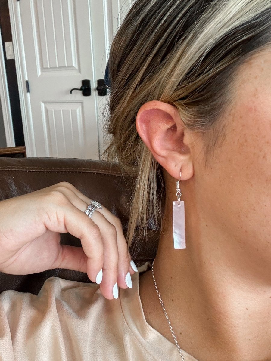 Splendora Pink Shell Earrings - Wooten's
