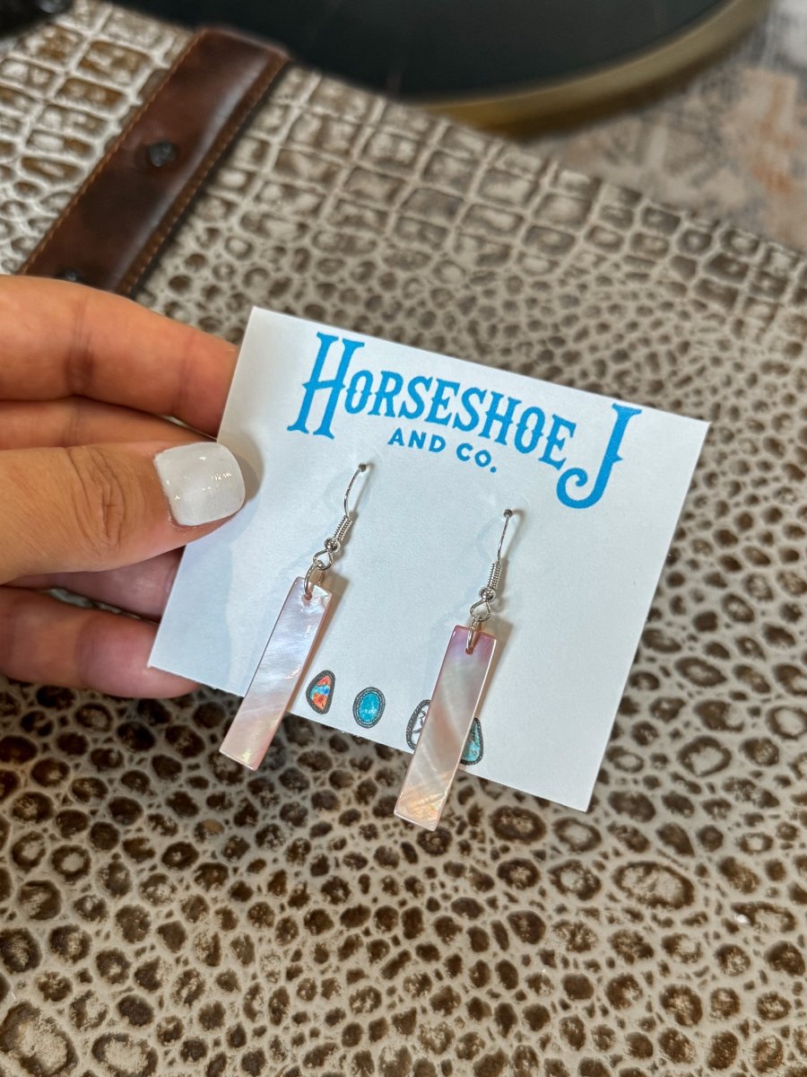 Splendora Pink Shell Earrings - Wooten's
