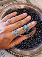 Stampeded Turquoise Ring - Horseshoe J & Co.