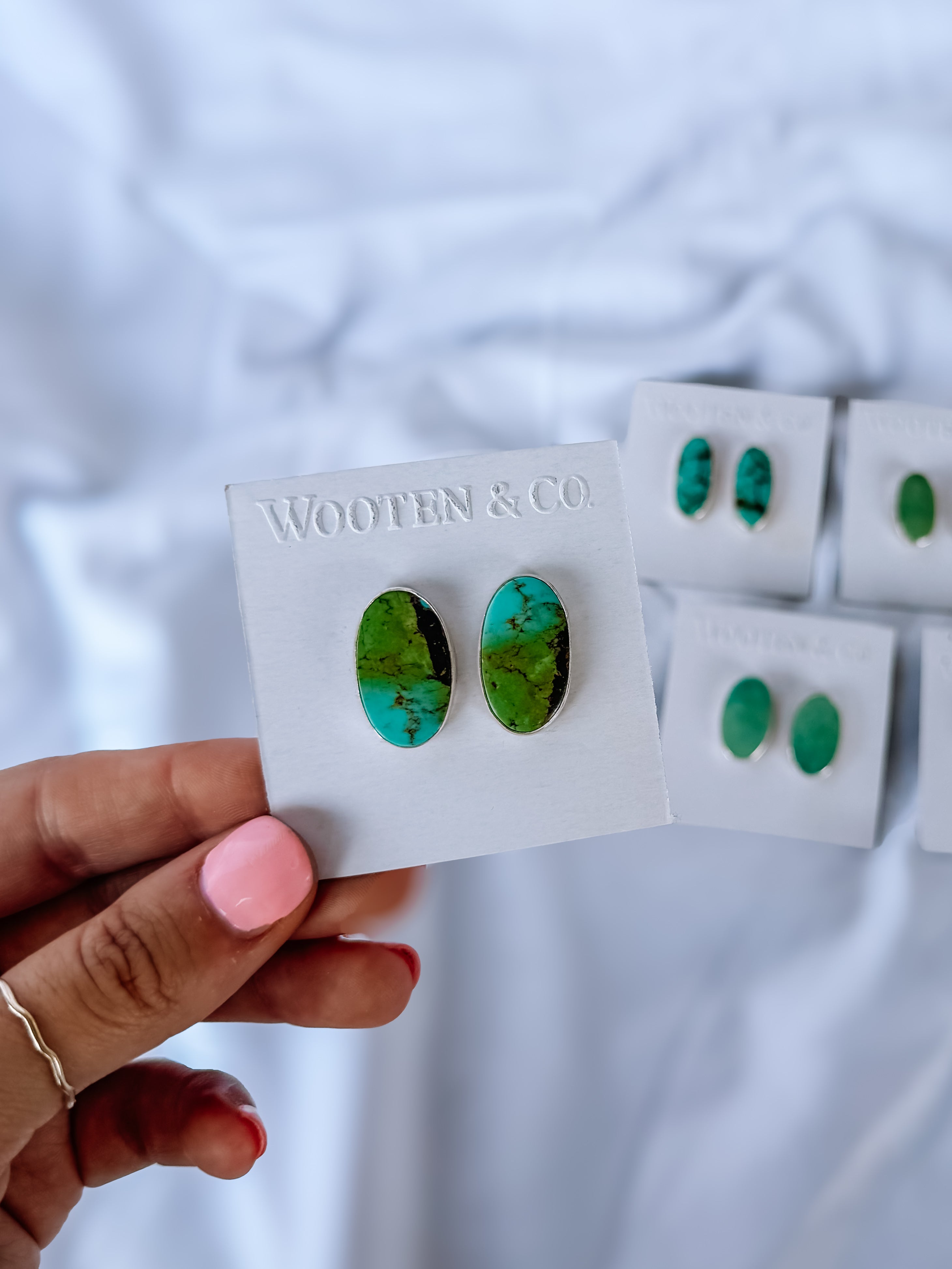 Starke Turquoise Stud Earrings - Wooten's