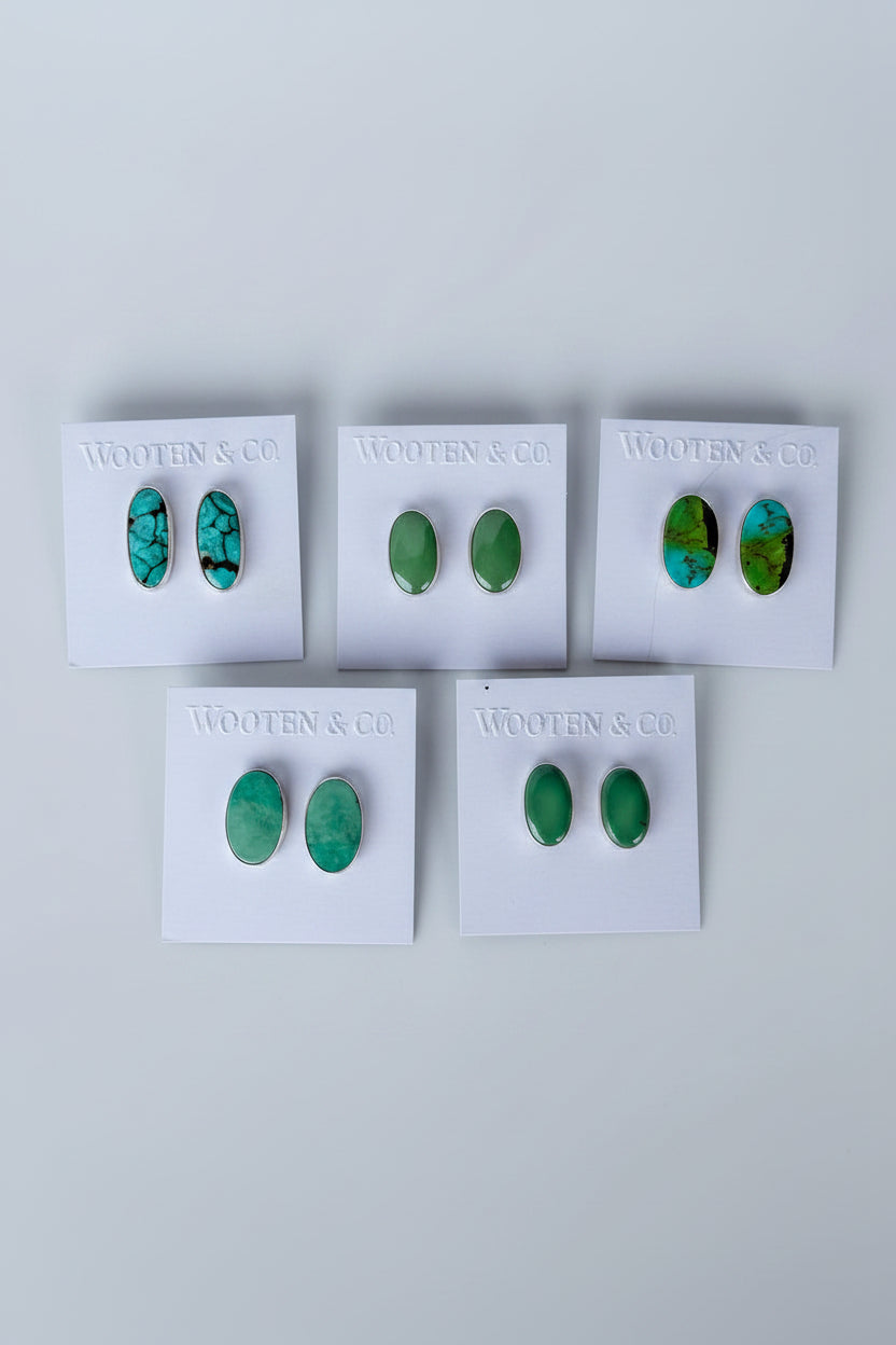 Starke Turquoise Stud Earrings - Wooten's