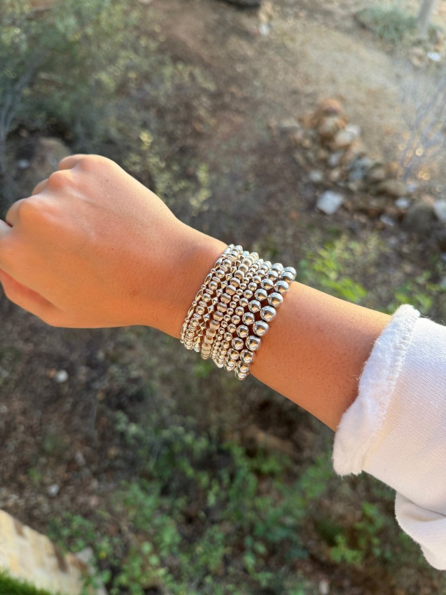 Sterling Silver Stretch Bracelets - bracelet - Horseshoe J & Co.