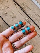 Stirrup Turquoise Ring - Horseshoe J & Co.