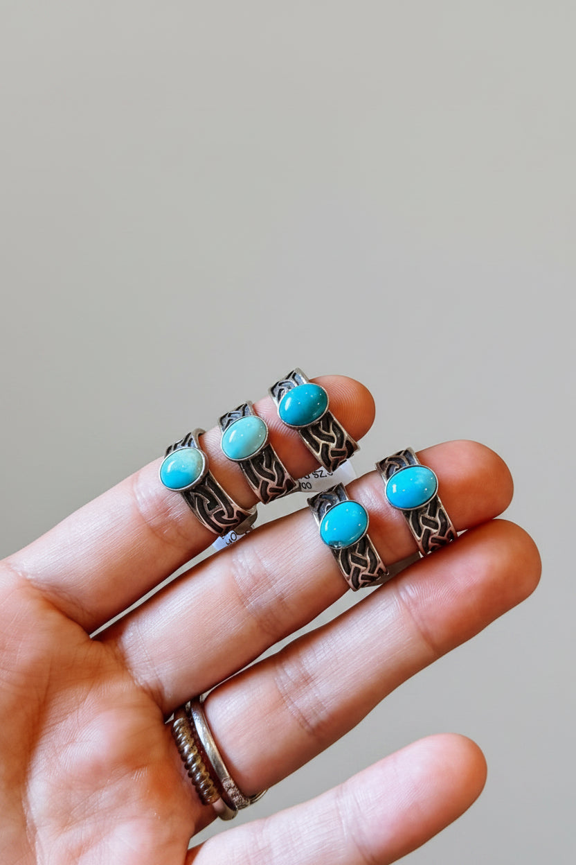 Stirrup Turquoise Ring - Wooten's