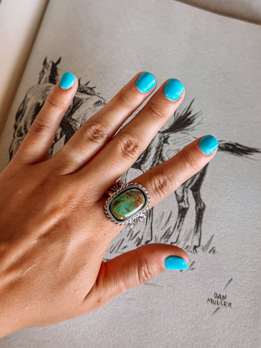 Strawn Turquoise Ring - ring - Horseshoe J & Co.