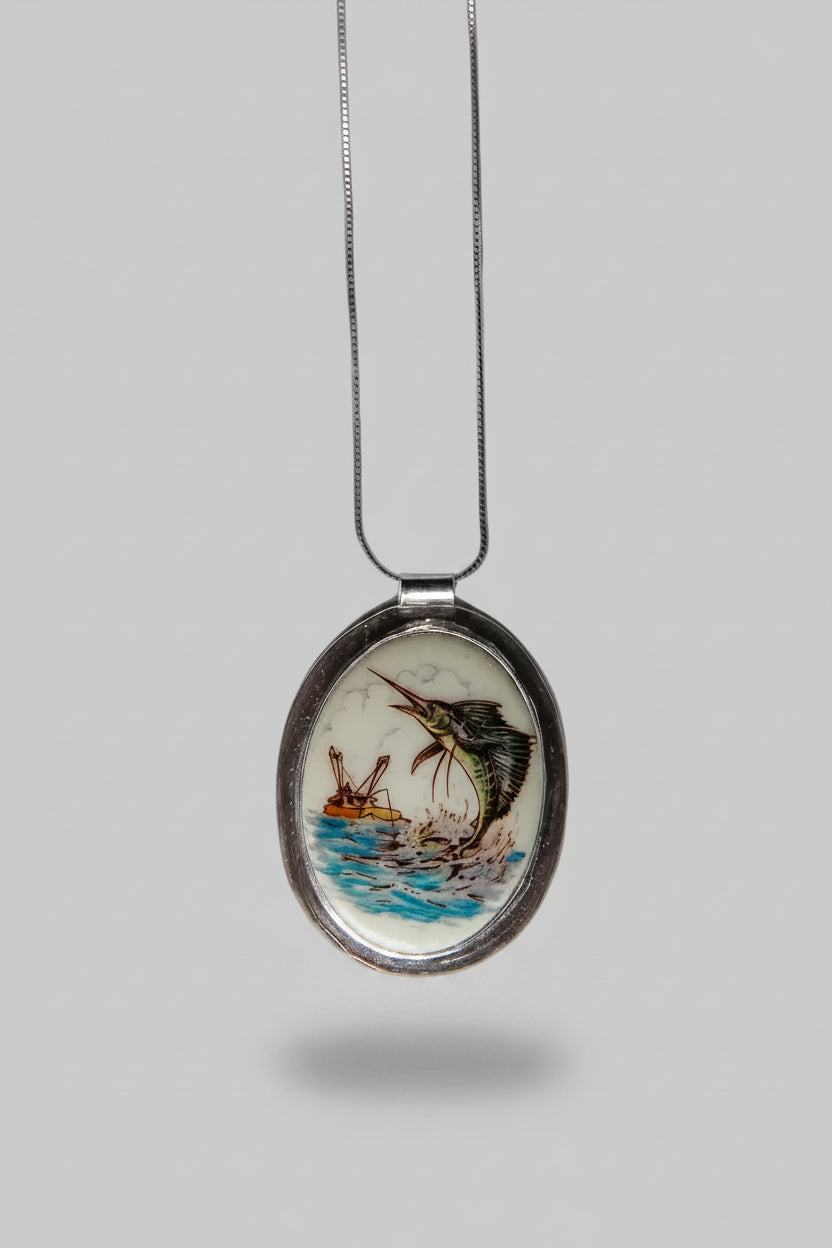 Stuart Sailfish Stone Necklace - Wooten's