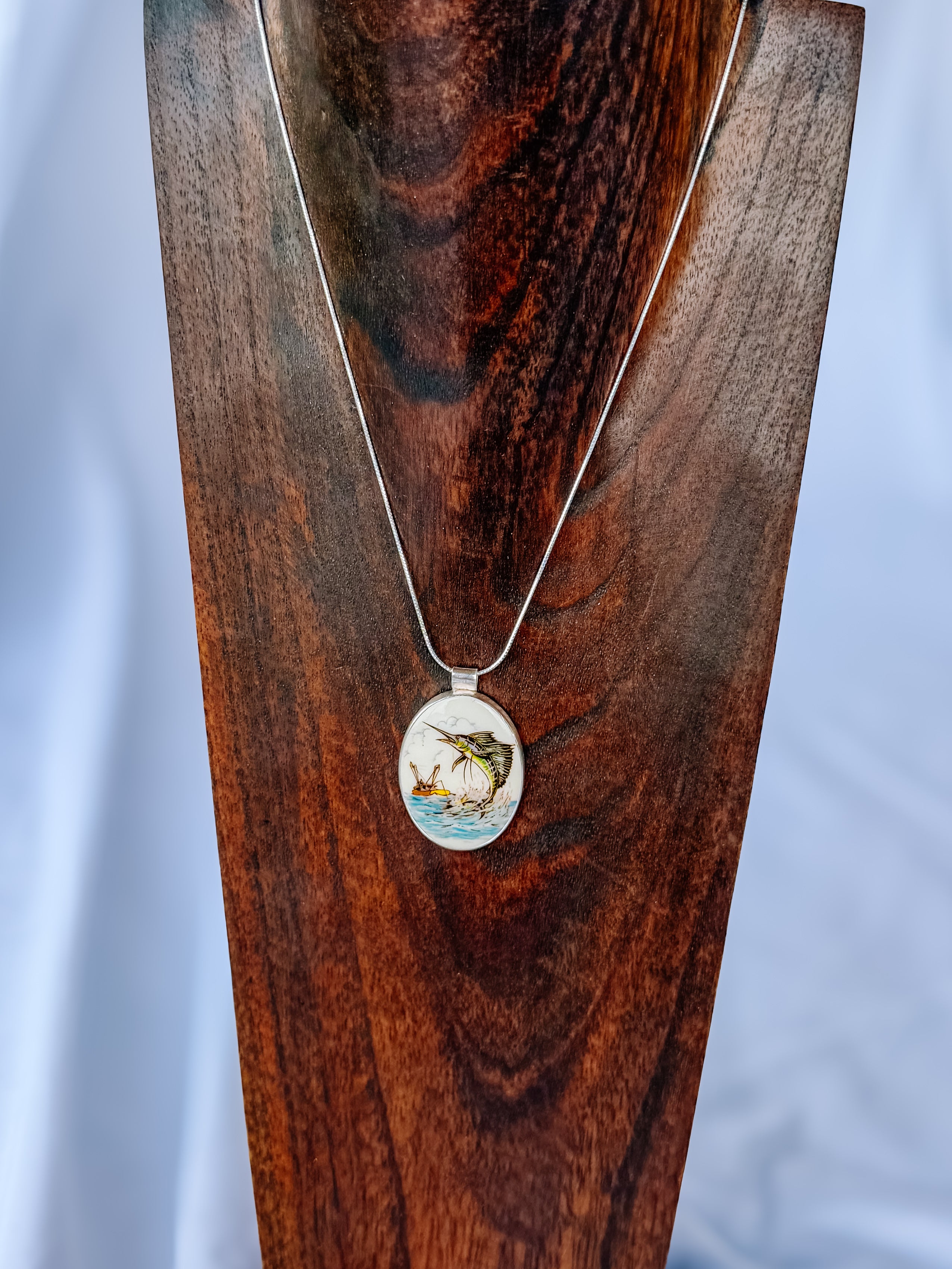 Stuart Sailfish Stone Necklace - Wooten's