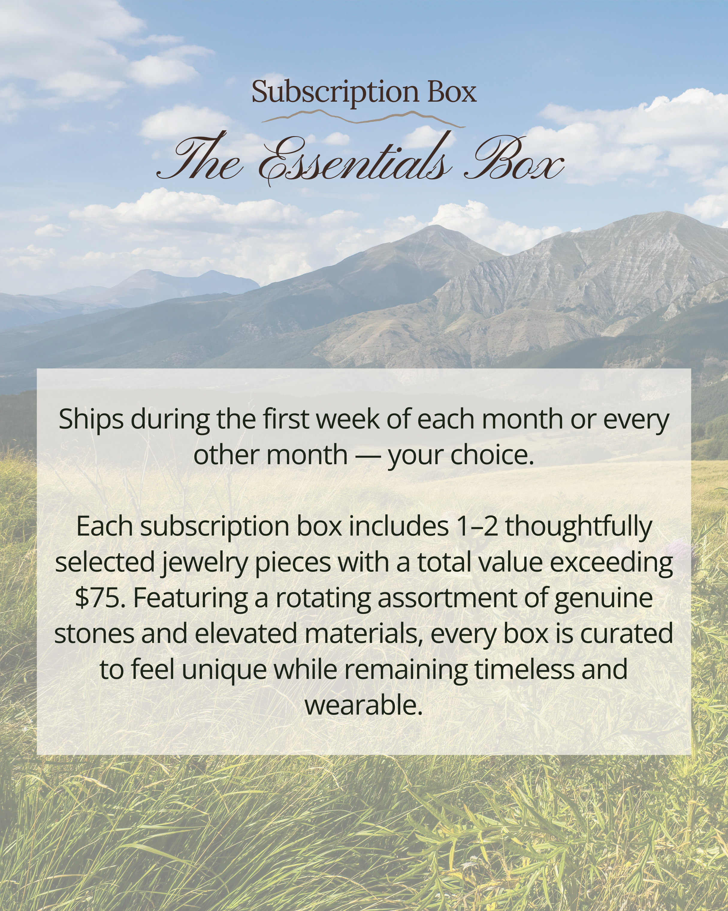 Subscription Box - The Essentials Box - Wooten's
