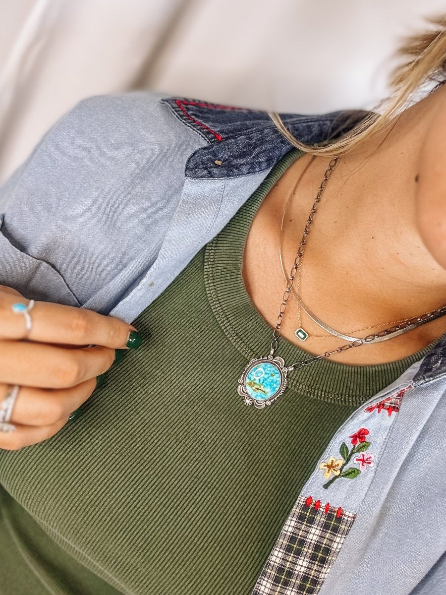 Sundown Sonoran Gold Turquoise Necklace - Wooten's