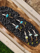 Tahoka Cuff - Golden Hills/Kingman Turquoise/Palomino - Wooten's